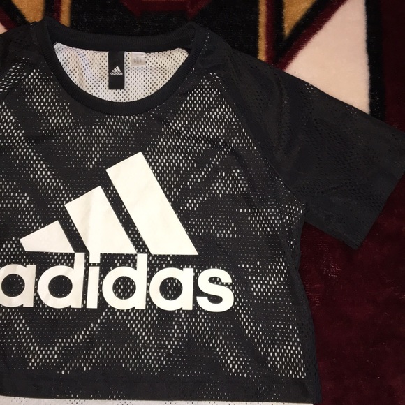 adidas mesh crop top